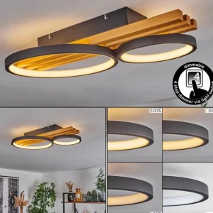 hofstein Plafonnier Rodekro LED Écru, Noir, 1 lumière* Lampes Modernes