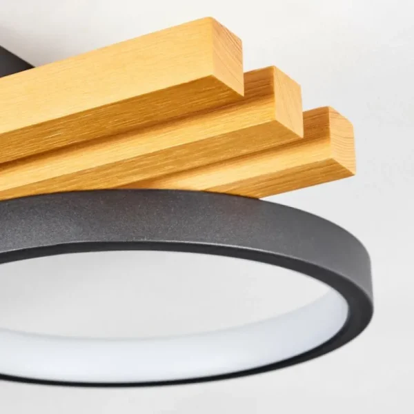 hofstein Plafonnier Rodekro LED Écru, Noir, 1 lumière* Lampes Modernes