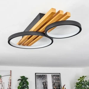 hofstein Plafonnier Rodekro LED Écru, Noir, 1 lumière* Lampes Modernes