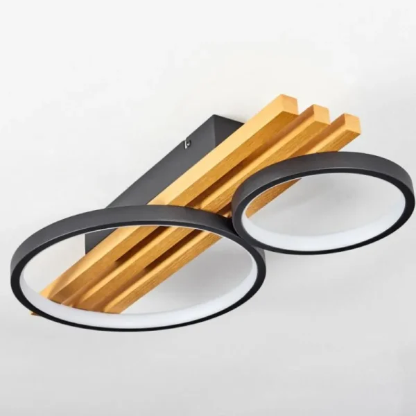 hofstein Plafonnier Rodekro LED Écru, Noir, 1 lumière* Lampes Modernes