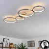 hofstein Plafonnier Rodekro LED Nickel mat, 1 lumière* Lampes Modernes