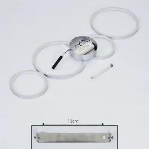 hofstein Plafonnier Rodekro LED Nickel mat, 1 lumière* Lampes Modernes