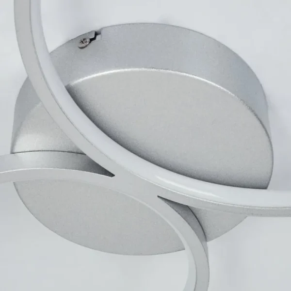hofstein Plafonnier Rodekro LED Nickel mat, 1 lumière* Lampes Modernes