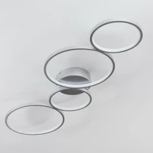 hofstein Plafonnier Rodekro LED Nickel mat, 1 lumière* Lampes Modernes