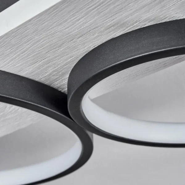 hofstein Plafonnier Rodekro LED Noir, Blanc, 1 lumière* Lampes Modernes