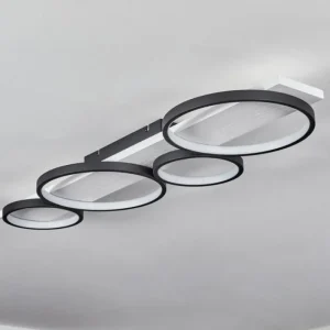 hofstein Plafonnier Rodekro LED Noir, Blanc, 1 lumière* Lampes Modernes