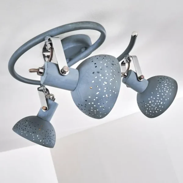 hofstein Plafonnier Ronia Gris, 3 lumières* Lampes Modernes
