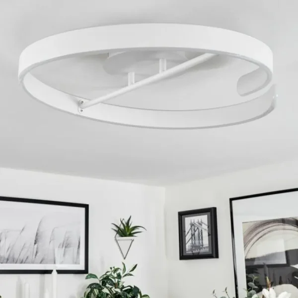 hofstein Plafonnier Rosemond LED Blanc, 1 lumière* Lampes Modernes