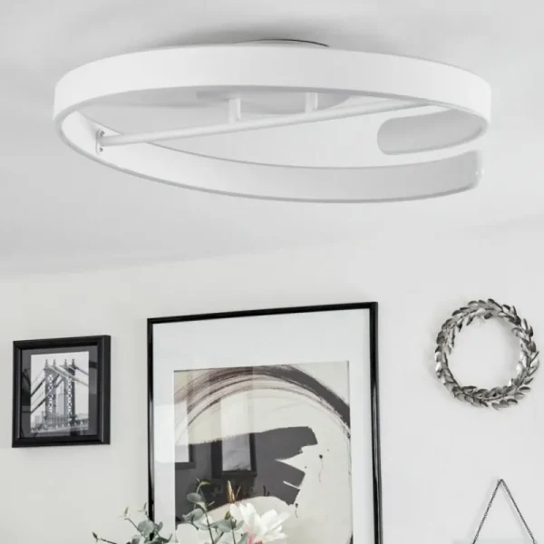 hofstein Plafonnier Rosemond LED Blanc, 1 lumière* Lampes Modernes