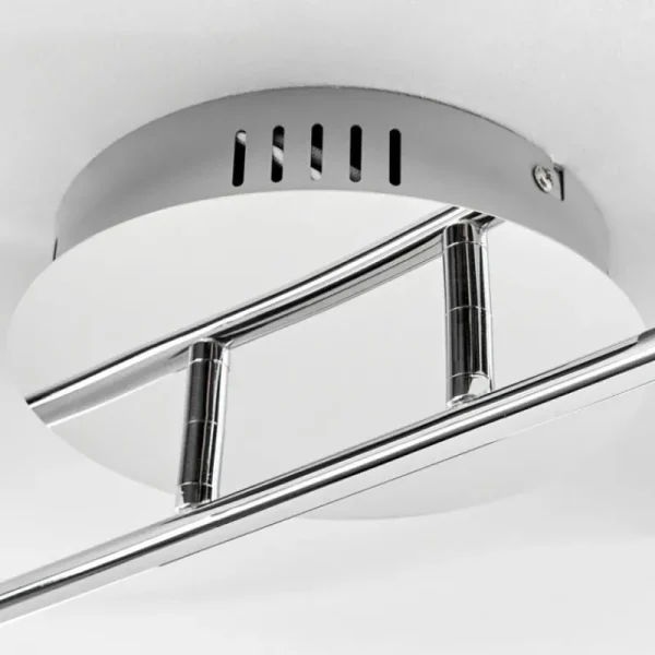 hofstein Plafonnier Rosemond LED Chrome, Blanc, 1 lumière* Lampes Modernes