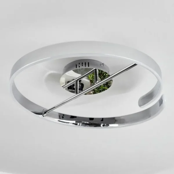 hofstein Plafonnier Rosemond LED Chrome, Blanc, 1 lumière* Lampes Modernes