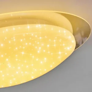 hofstein Plafonnier Rosenga LED Blanc, 1 lumière, Télécommandes* Lampes Modernes