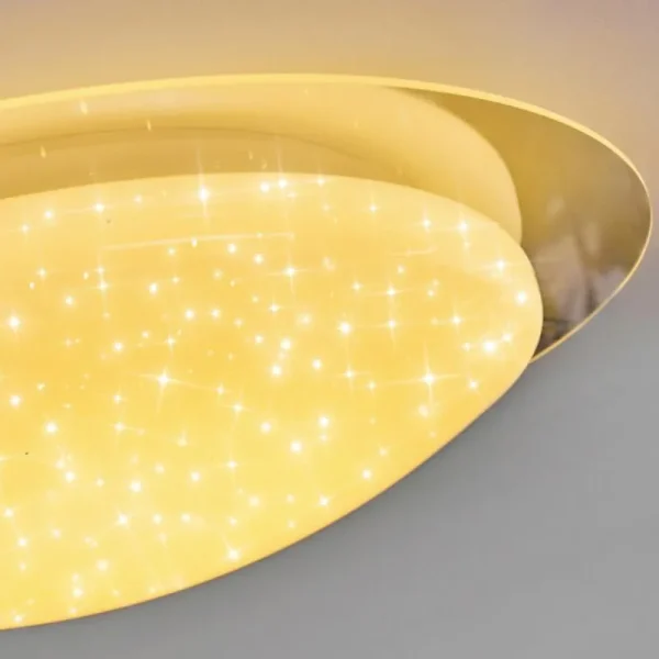 hofstein Plafonnier Rosenga LED Blanc, 1 lumière, Télécommandes* Lampes Modernes