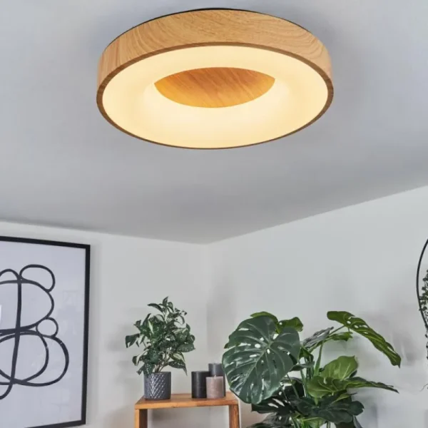 hofstein Plafonnier Sachseln LED Noir, 1 lumière* Lampes Modernes