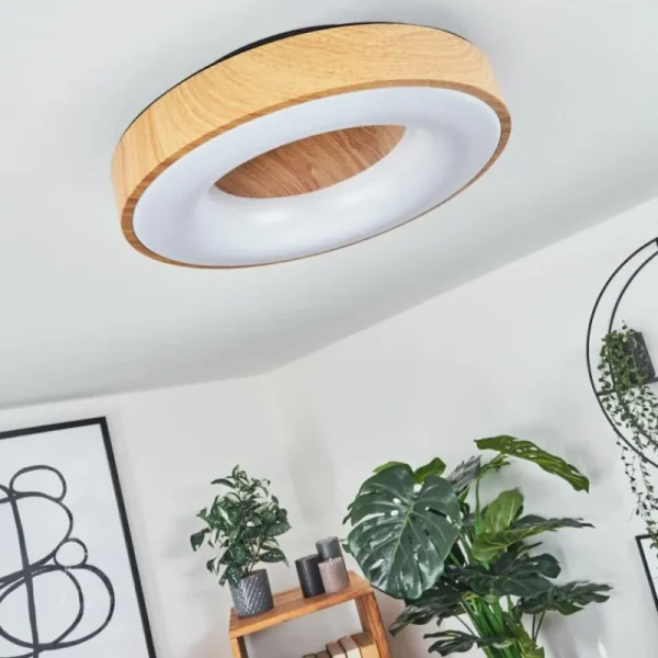 hofstein Plafonnier Sachseln LED Noir, 1 lumière* Lampes Modernes