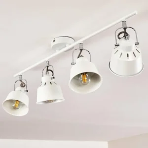 hofstein Plafonnier Safari Blanc, 4 lumières* Lampes Modernes