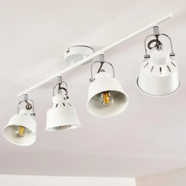 hofstein Plafonnier Safari Blanc, 4 lumières* Lampes Modernes