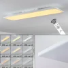 hofstein Plafonnier Salamo LED Blanc, 1 lumière, Télécommandes* Lampes Modernes