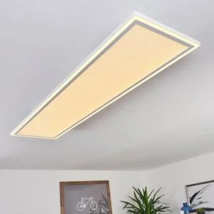 hofstein Plafonnier Salamo LED Blanc, 2 lumières, Télécommandes* Lampes Modernes