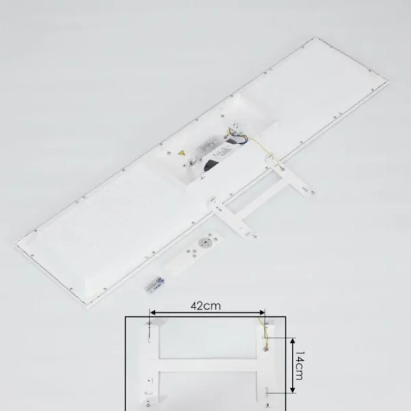 hofstein Plafonnier Salamo LED Blanc, 1 lumière, Télécommandes* Lampes Modernes