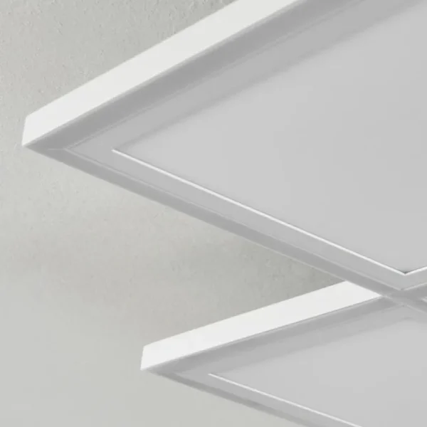 hofstein Plafonnier Salamo LED Blanc, 1 lumière, Télécommandes* Lampes Modernes