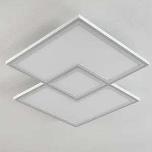 hofstein Plafonnier Salamo LED Blanc, 1 lumière, Télécommandes* Lampes Modernes