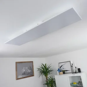 hofstein Plafonnier Salamo LED Blanc, 1 lumière, Télécommandes* Lampes Modernes