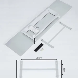 hofstein Plafonnier Salamo LED Blanc, 2 lumières, Télécommandes* Lampes Modernes