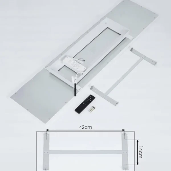 hofstein Plafonnier Salamo LED Blanc, 2 lumières, Télécommandes* Lampes Modernes