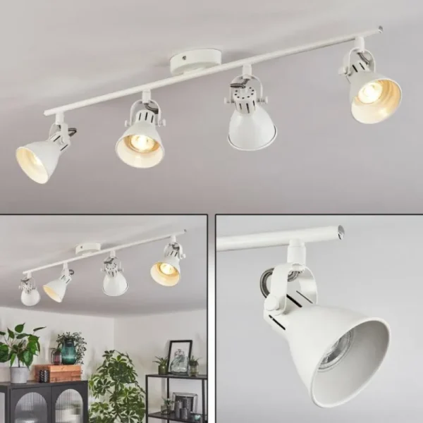 hofstein Plafonnier Salinas LED Blanc, 4 lumières* Lampes Modernes