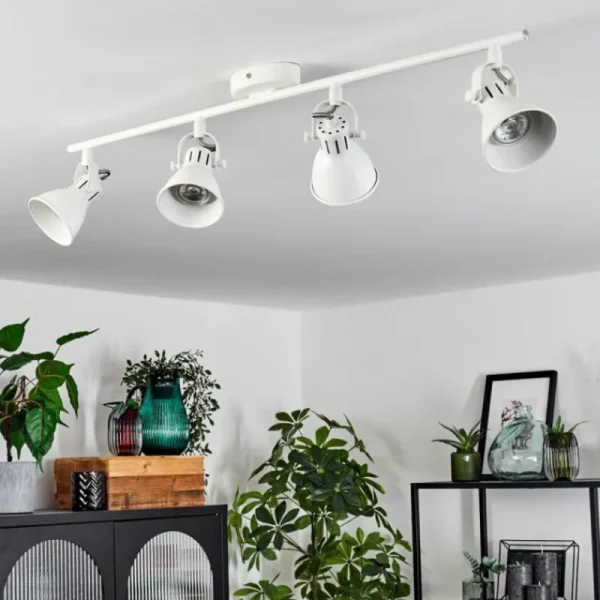 hofstein Plafonnier Salinas LED Blanc, 4 lumières* Lampes Modernes