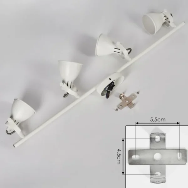 hofstein Plafonnier Salinas LED Blanc, 4 lumières* Lampes Modernes
