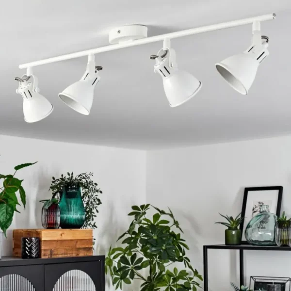 hofstein Plafonnier Salinas LED Blanc, 4 lumières* Lampes Modernes