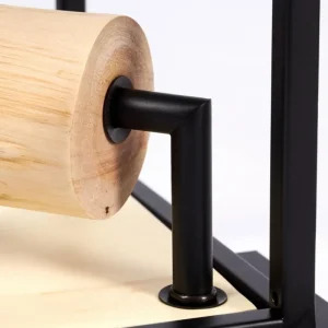 hofstein Plafonnier Salla Bois clair, Noir, 1 lumière* Lampes Modernes