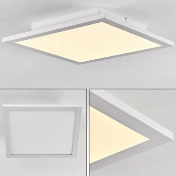 hofstein Plafonnier Salmi LED Aluminium, Blanc, 1 lumière* Lampes Modernes