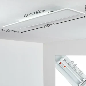 hofstein Plafonnier Salmi LED Blanc, 1 lumière* Lampes Modernes