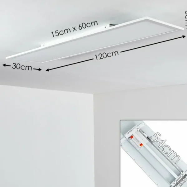 hofstein Plafonnier Salmi LED Blanc, 1 lumière* Lampes Modernes