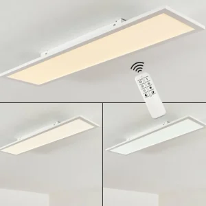 hofstein Plafonnier Salmi LED Blanc, 1 lumière, Télécommandes* Lampes Modernes