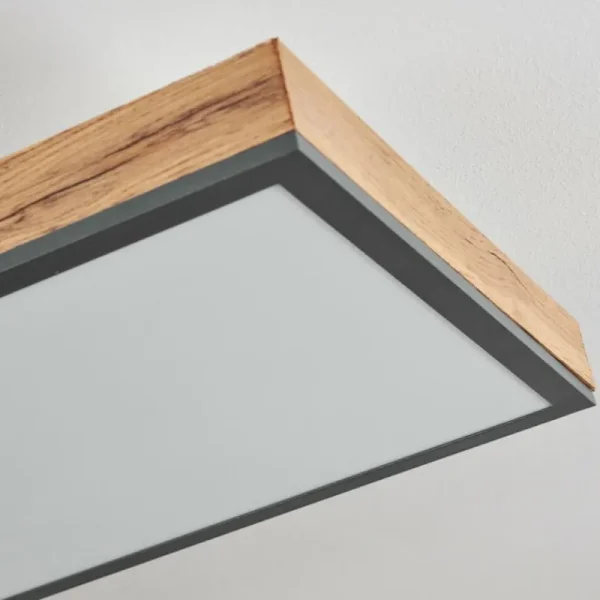 hofstein Plafonnier Salmi LED Couleur bois, Noir, Blanc, 1 lumière* Lampes Modernes