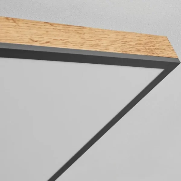 hofstein Plafonnier Salmi LED Couleur bois, Noir, Blanc, 1 lumière* Lampes Modernes