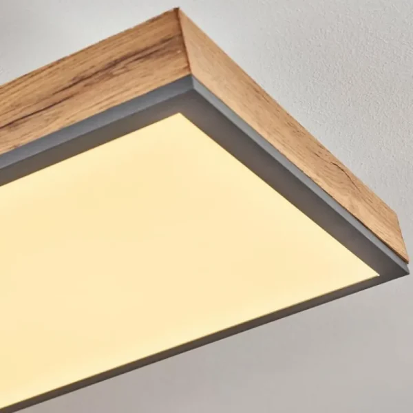 hofstein Plafonnier Salmi LED Couleur bois, Noir, Blanc, 1 lumière* Lampes Modernes