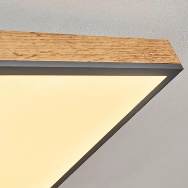 hofstein Plafonnier Salmi LED Couleur bois, Noir, Blanc, 1 lumière* Lampes Modernes