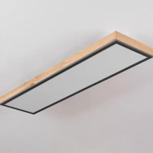 hofstein Plafonnier Salmi LED Couleur bois, Noir, Blanc, 1 lumière* Lampes Modernes