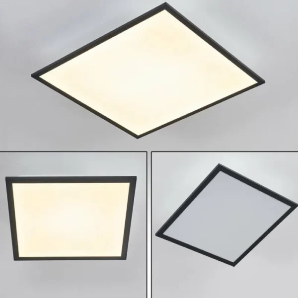 hofstein Plafonnier Salmi LED Gris, Blanc, 1 lumière* Lampes Modernes