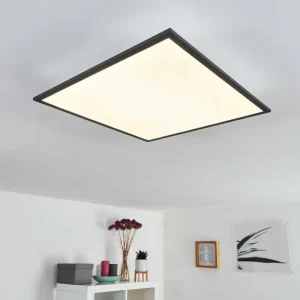 hofstein Plafonnier Salmi LED Gris, Blanc, 1 lumière* Lampes Modernes