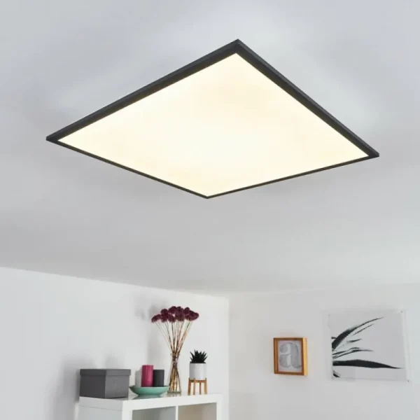 hofstein Plafonnier Salmi LED Gris, Blanc, 1 lumière* Lampes Modernes