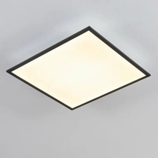 hofstein Plafonnier Salmi LED Gris, Blanc, 1 lumière* Lampes Modernes