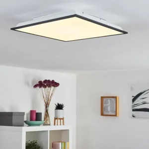 hofstein Plafonnier Salmi LED Gris, Blanc, 1 lumière* Lampes Modernes