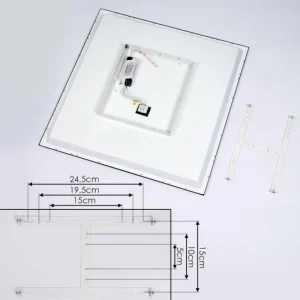 hofstein Plafonnier Salmi LED Noir, Blanc, 1 lumière* Lampes Modernes