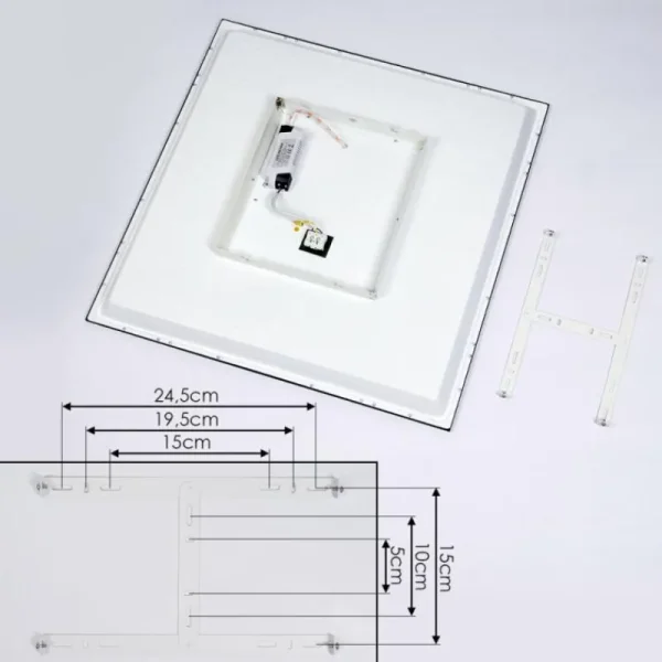 hofstein Plafonnier Salmi LED Noir, Blanc, 1 lumière* Lampes Modernes